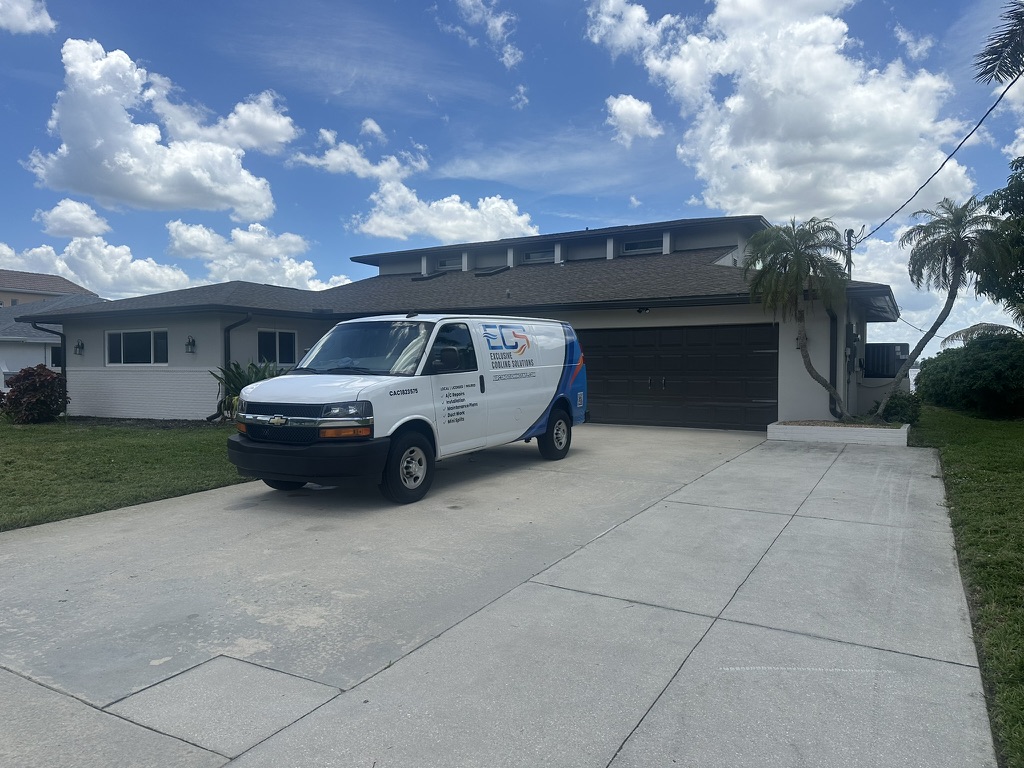 Exclusive Cooling Solutions service van Cape Coral Florida