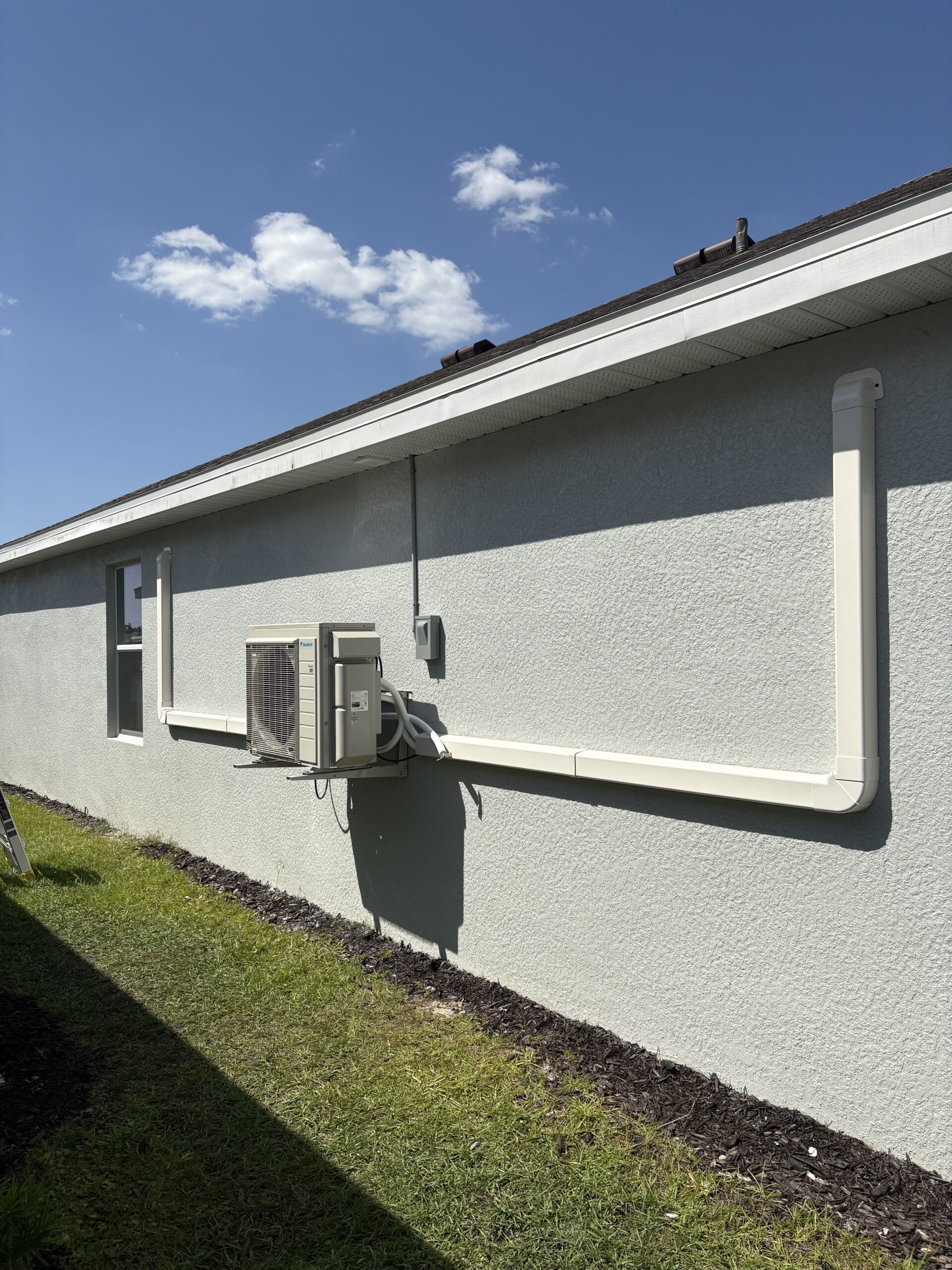 Ductless mini split outdoor condenser installed Cape Coral FL — Exclusive Cooling Solutions